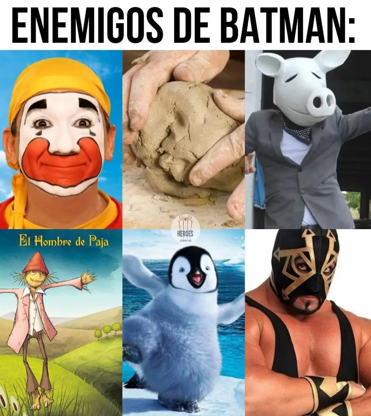 Muy curiosos los villanos de Batman