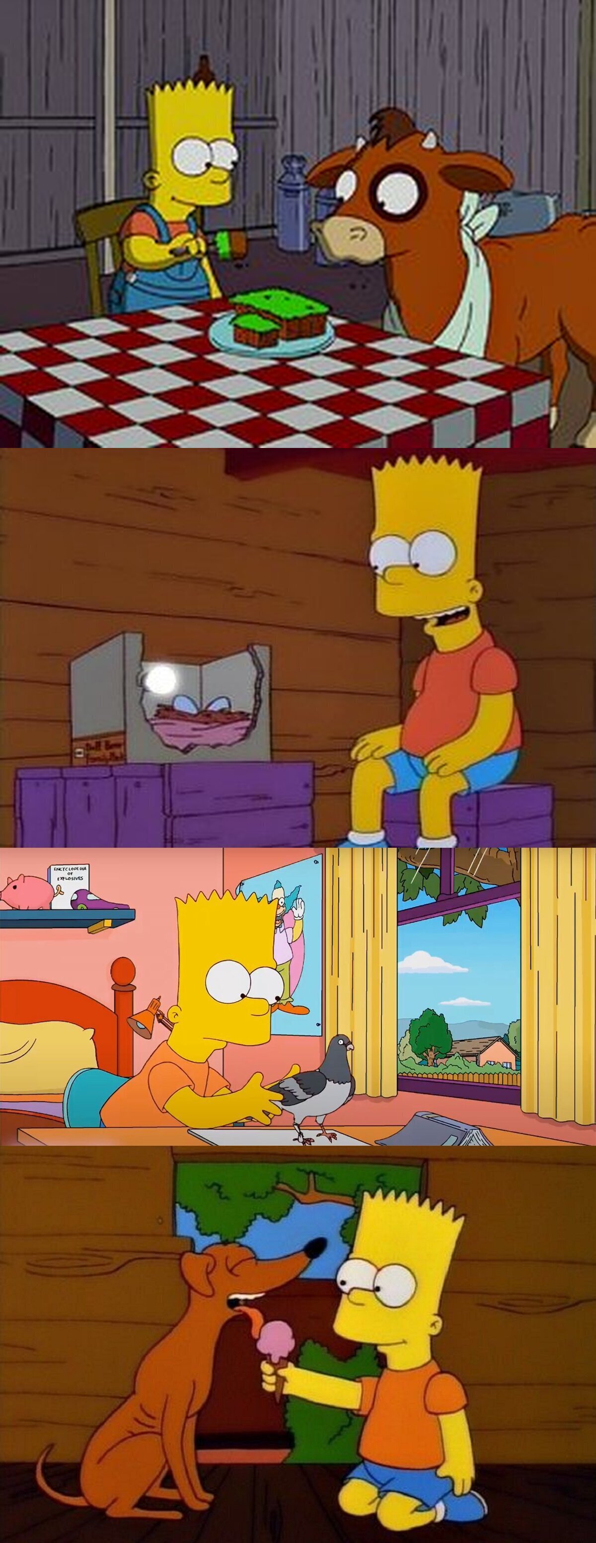 Bart tenía cierta afinidad por los animales