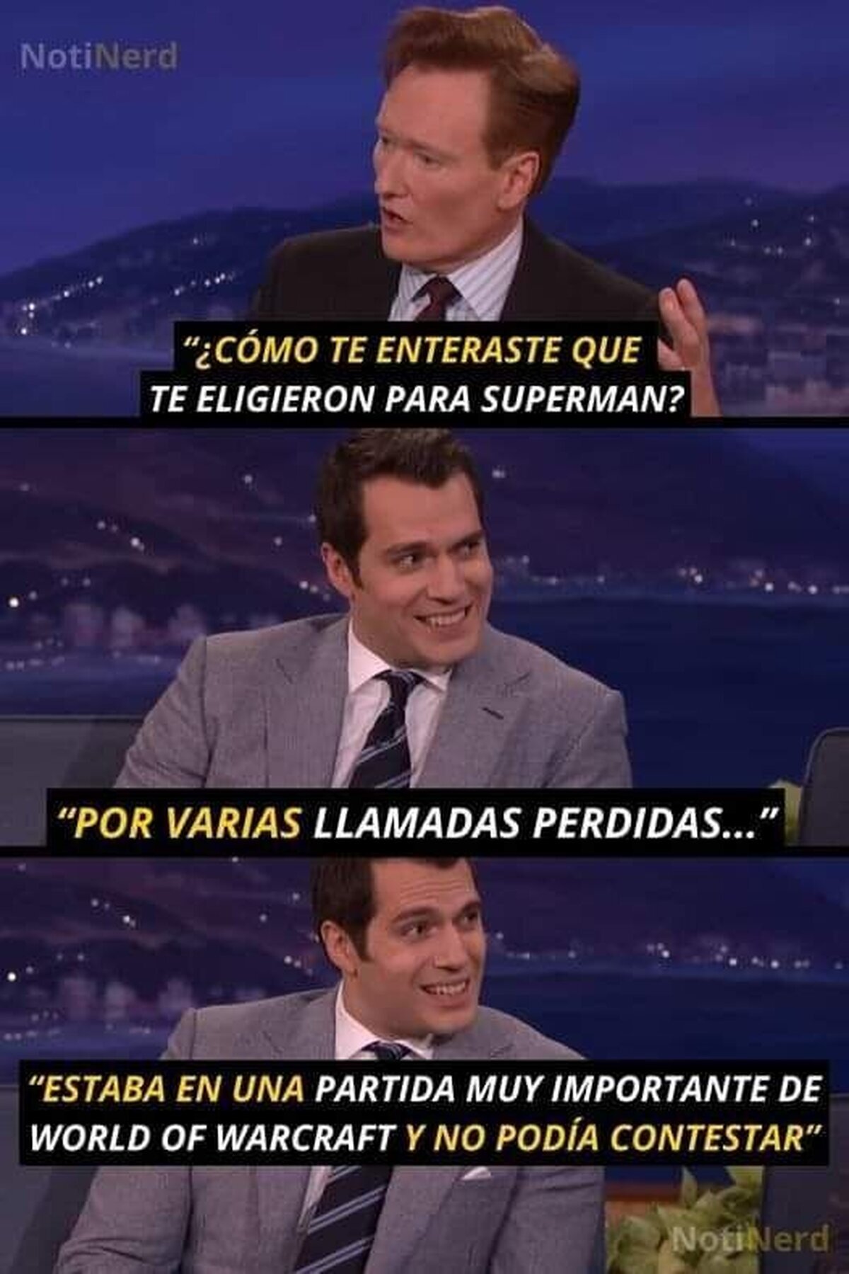 Henry Cavill no contestaba llamadas por andar jugando WOW