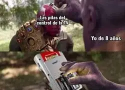 Solo habían un par de pilas en casa