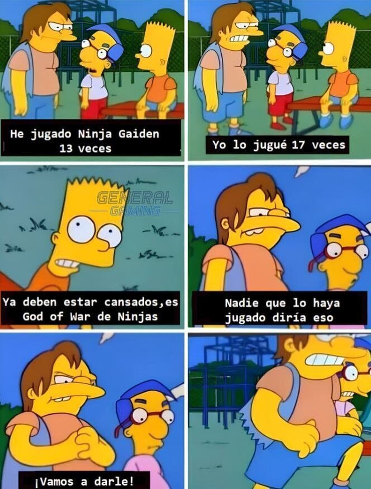 Aguante el God of War de Ninjas