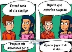 Quería jugar todo el día