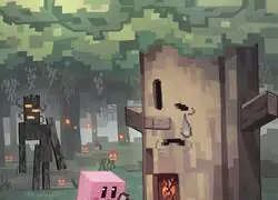 Un Kirby en Minecraft