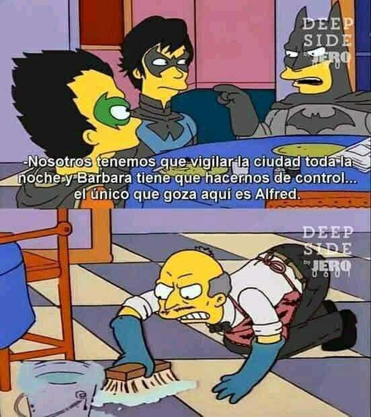 Alfred es el pilar que lo aguanta todo