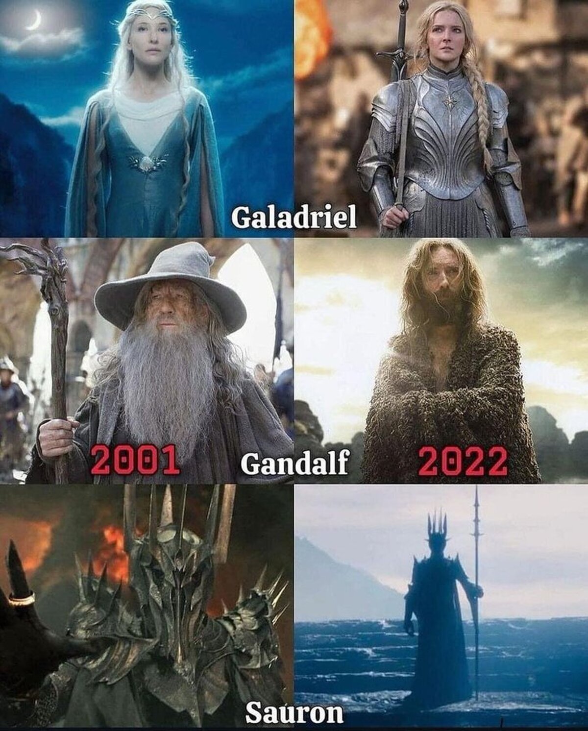 Los tres principales del Tolkienverso