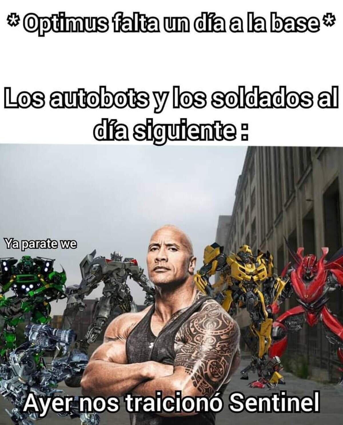 Nunca lo hace frente a él
