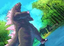 Durísima esta imagen de Godzilla