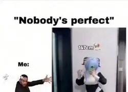 ¿Como que NADIE es perfecto?