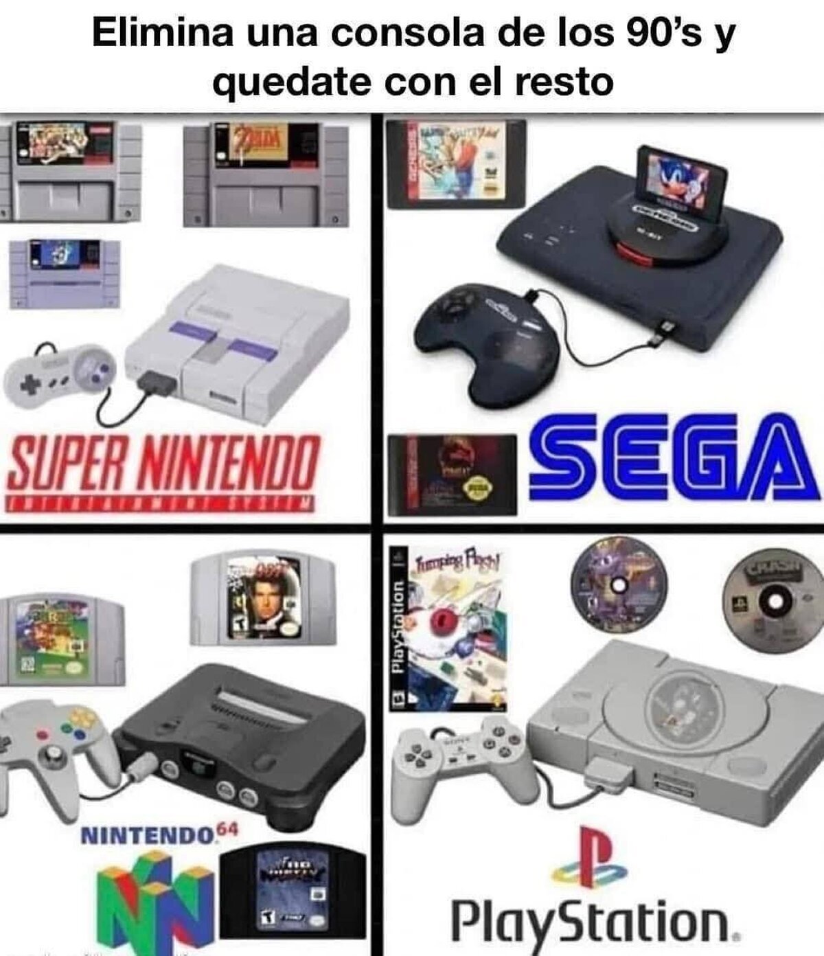 Hay que eliminar una consola de los 90