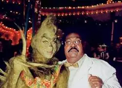 En1999 El Grinch y Nutty Professor compartieron set de grabación. Esta foto era obligatoria