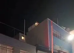 Freezer en una cabalgata de Navidad. Muy épico