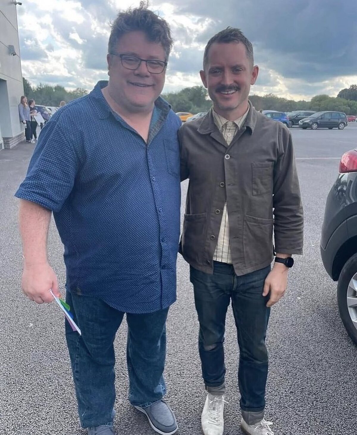 Sam y Frodo reunidos 20 años despues