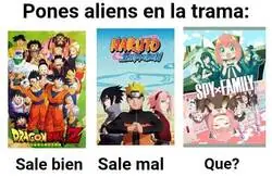 Aliens en la trama
