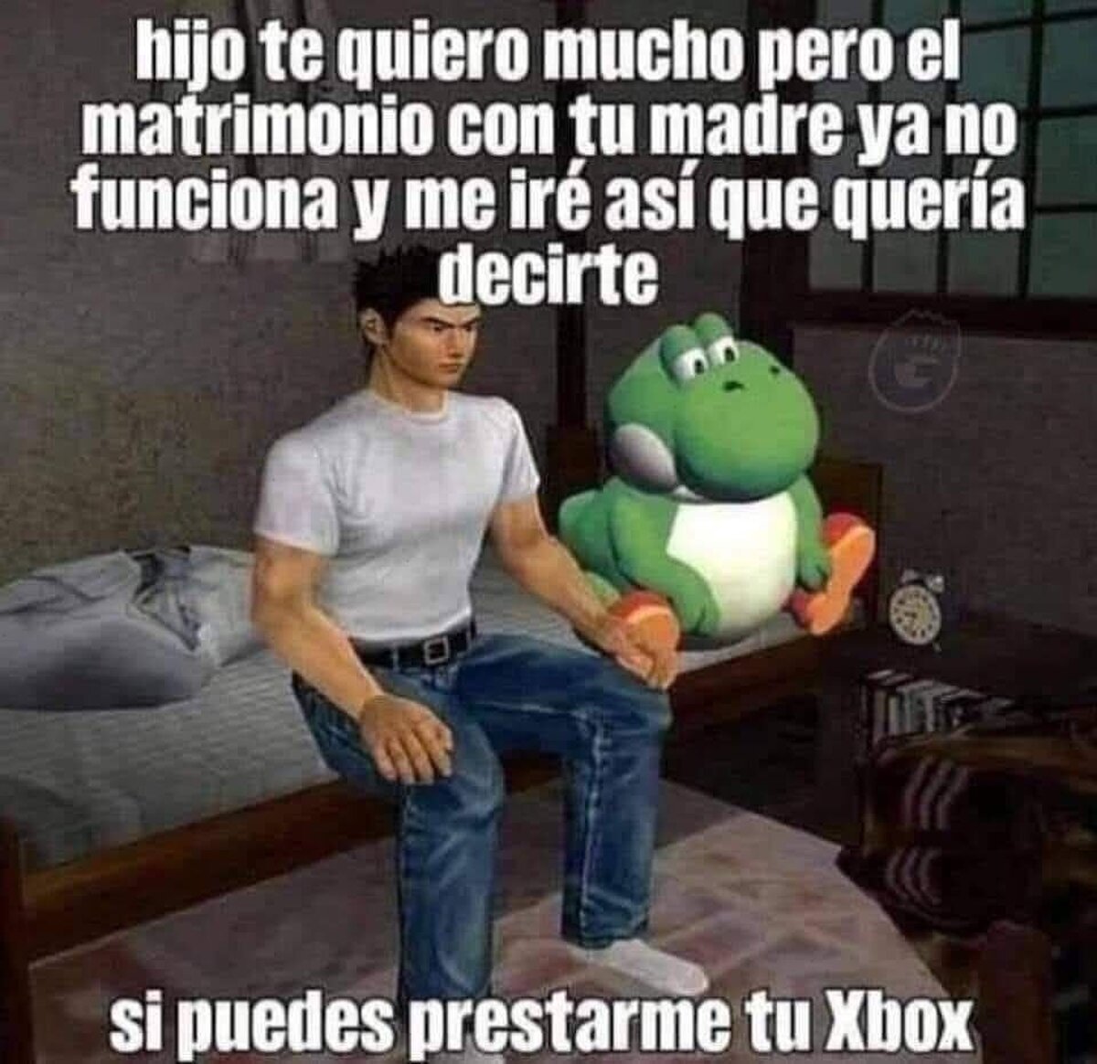 Necesito esa consola, hijo