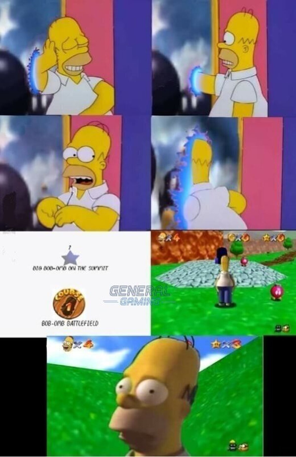 Atravesando mundo en el Mario 64