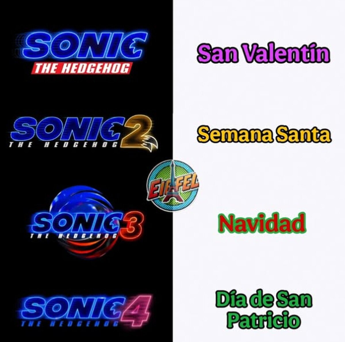 Descubren que cada estreno de Sonic llega en un día festivo