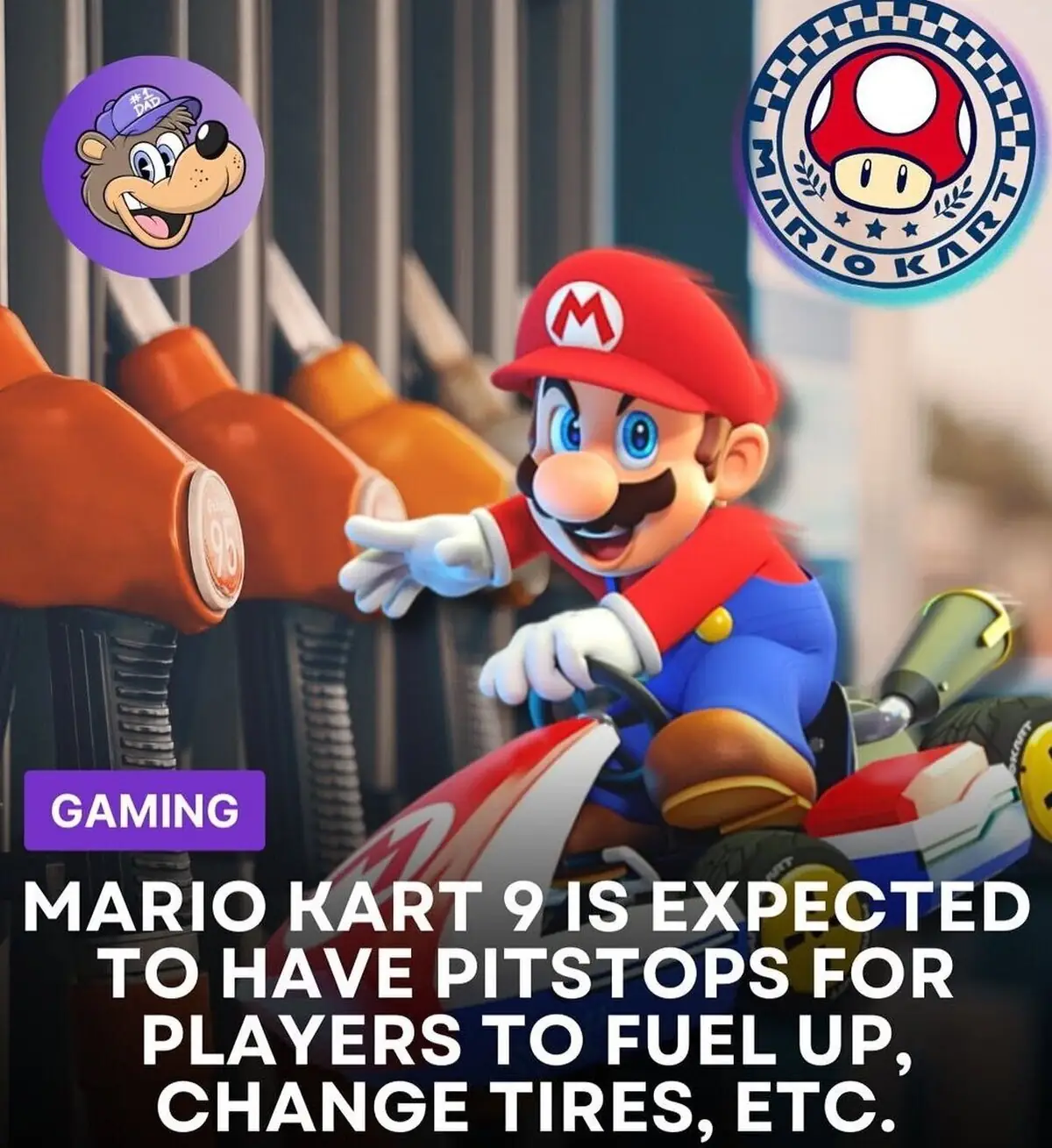 Rumores sobre el próximo Mario Kart: Podría tener parada en boxes y cambio de ruedas