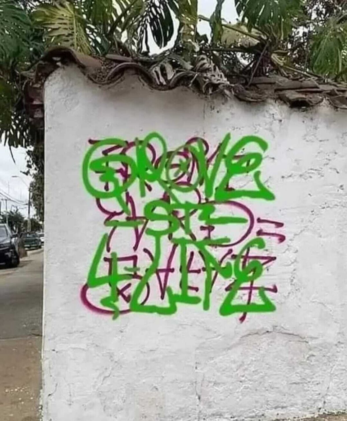 El graffitti más duro de mi barrio