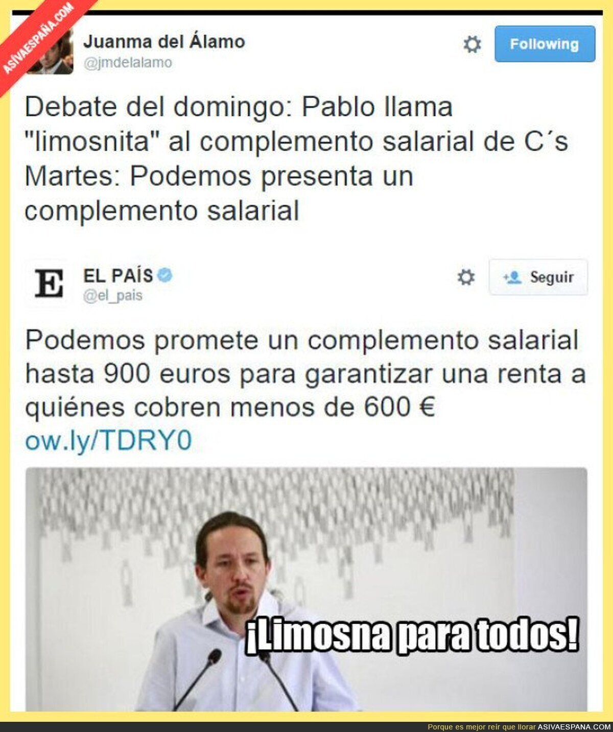 Podemos hace copy paste a Ciudadanos