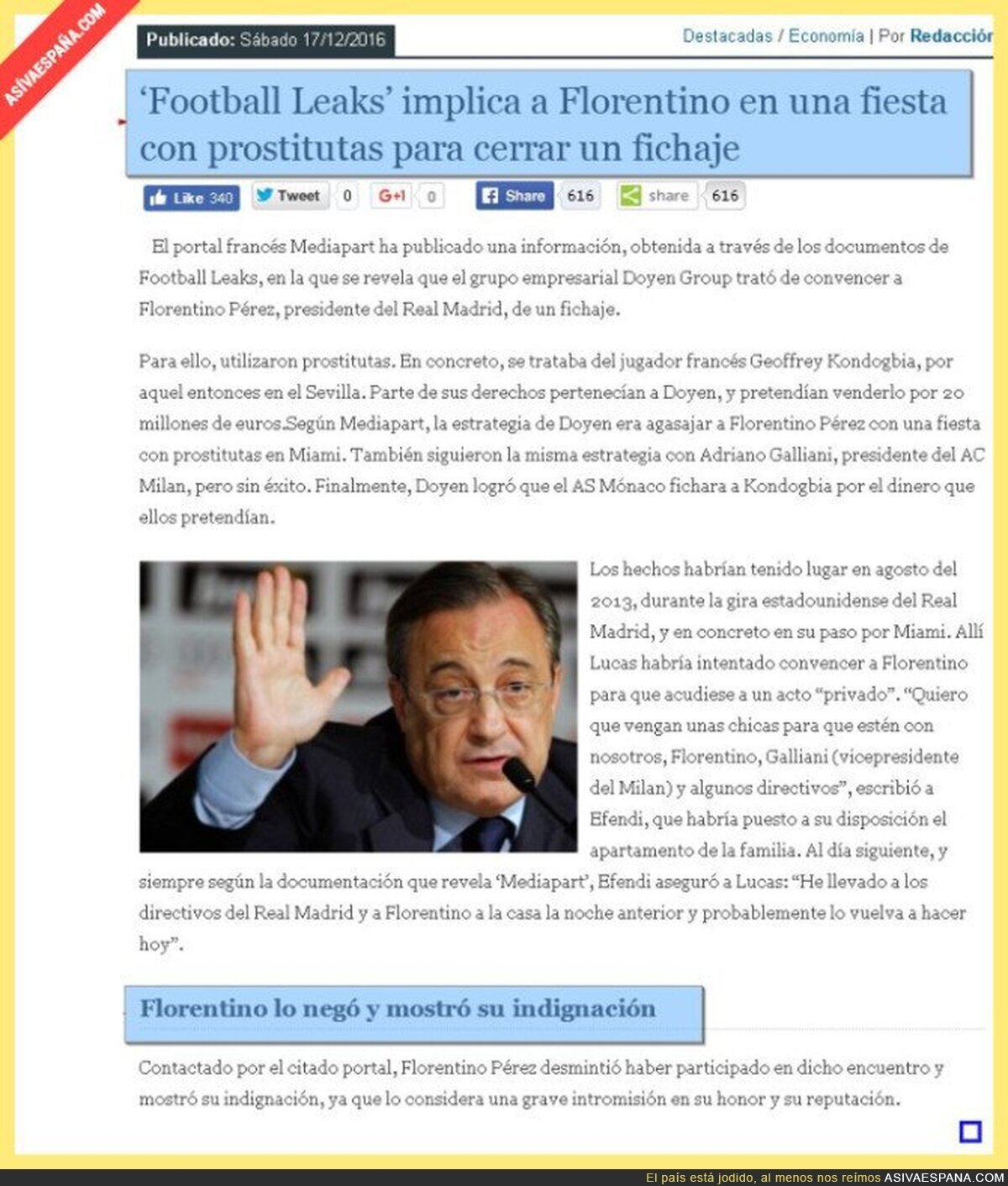 ‘Football Leaks’ implica a Florentino en una fiesta con prostitutas para cerrar un fichaje