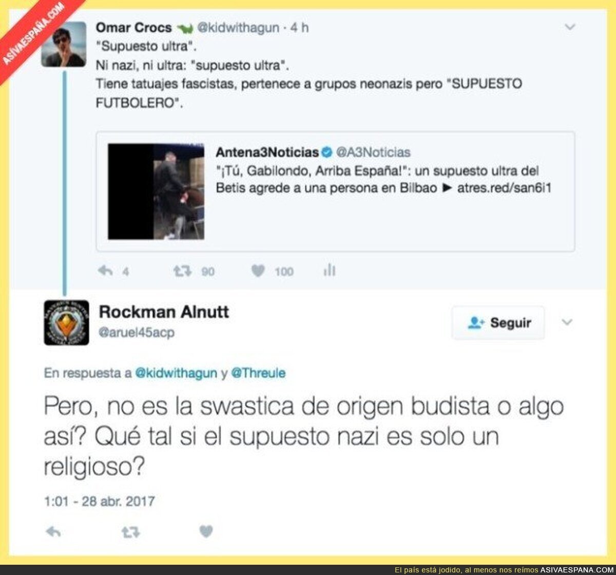 Ahora los nazis dan palizas en nombre de Shiva