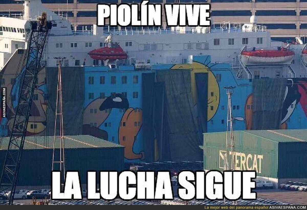 Amordazan al Piolín del Ferry en Barcelona