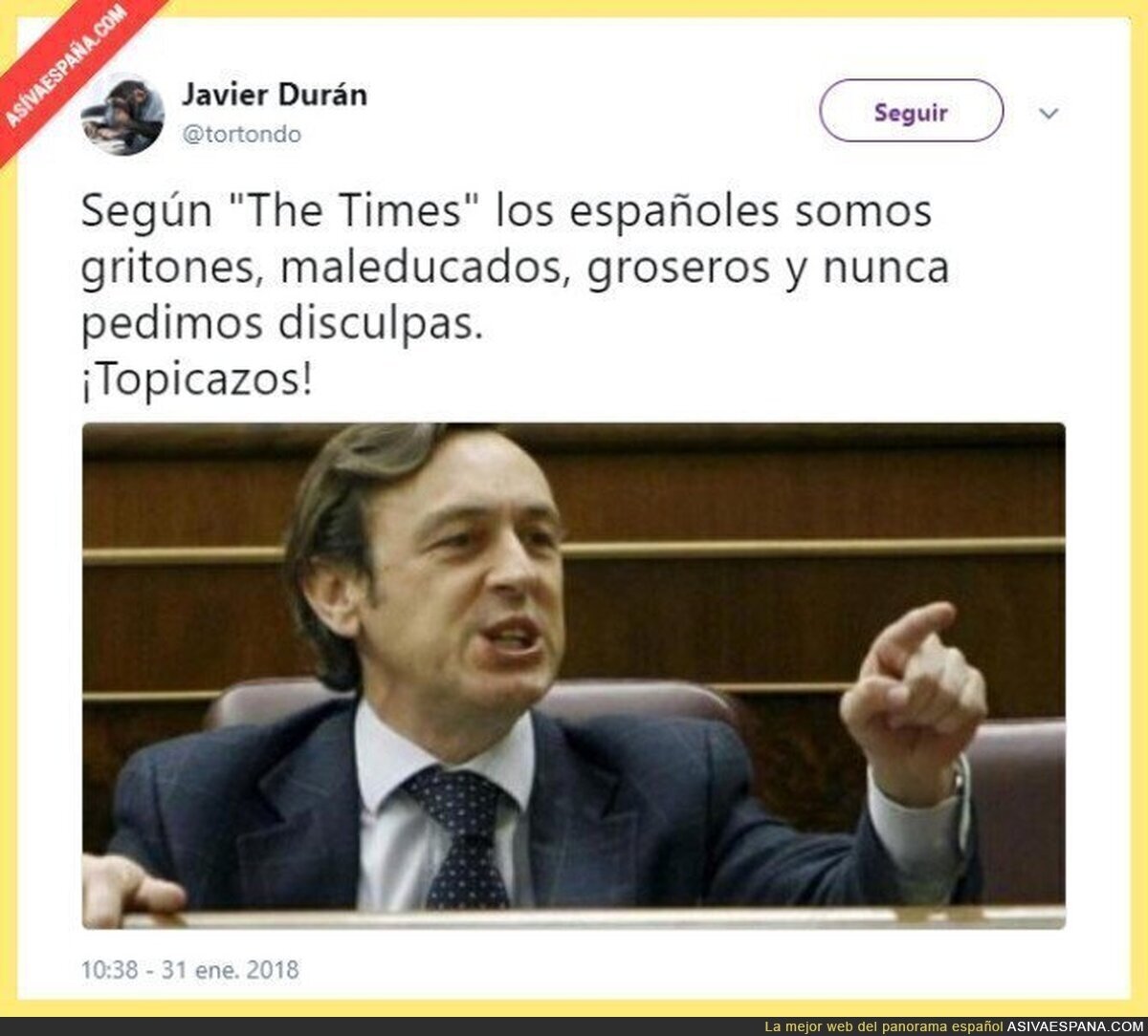 La persona de la que hablan en 'The Times' me suena