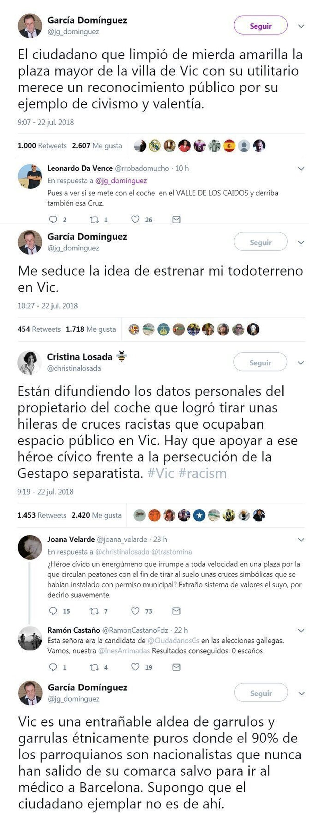 Los fachas no crecen en los árboles, los subnormales salen de sus cuevas