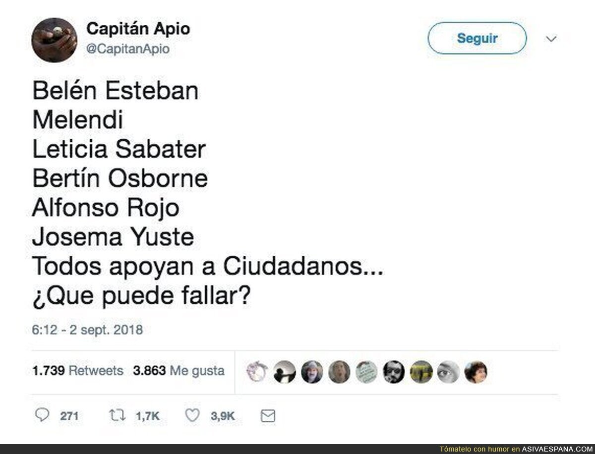 Lo único que falla aquí son sus neuronas