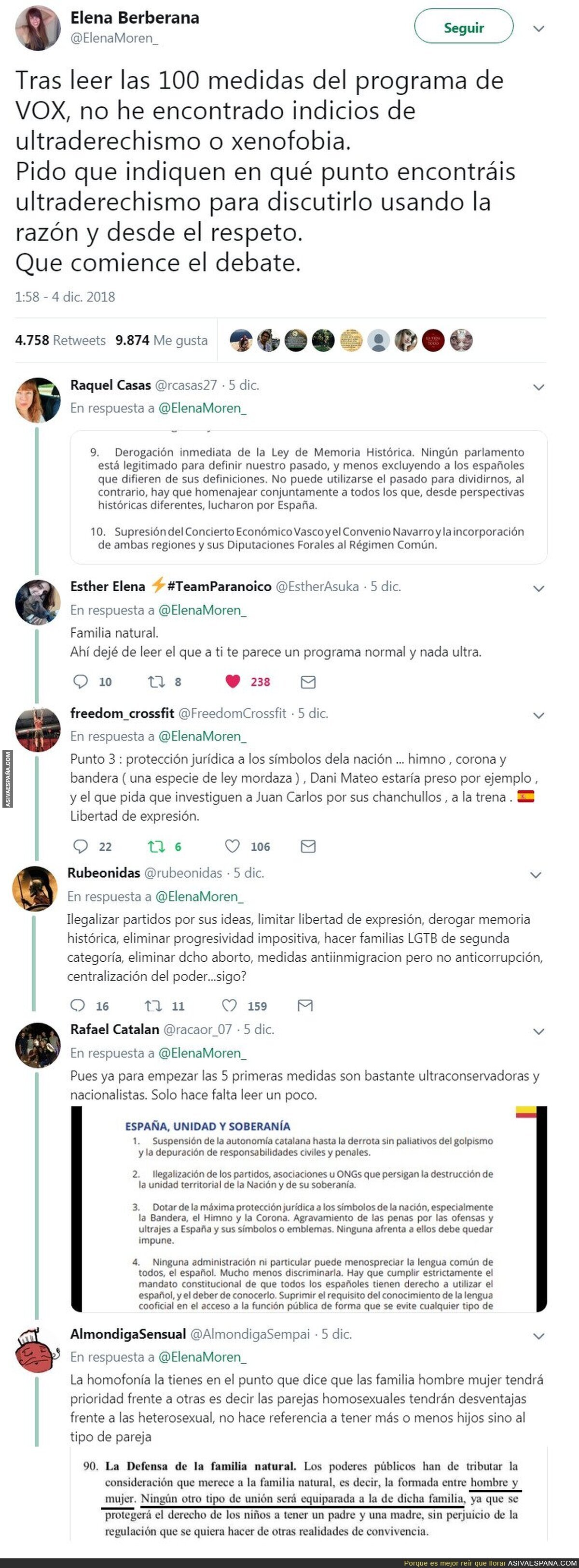 Una "periodista" de Libertad Digital dice no ver ciertos indicios en el programa de VOX