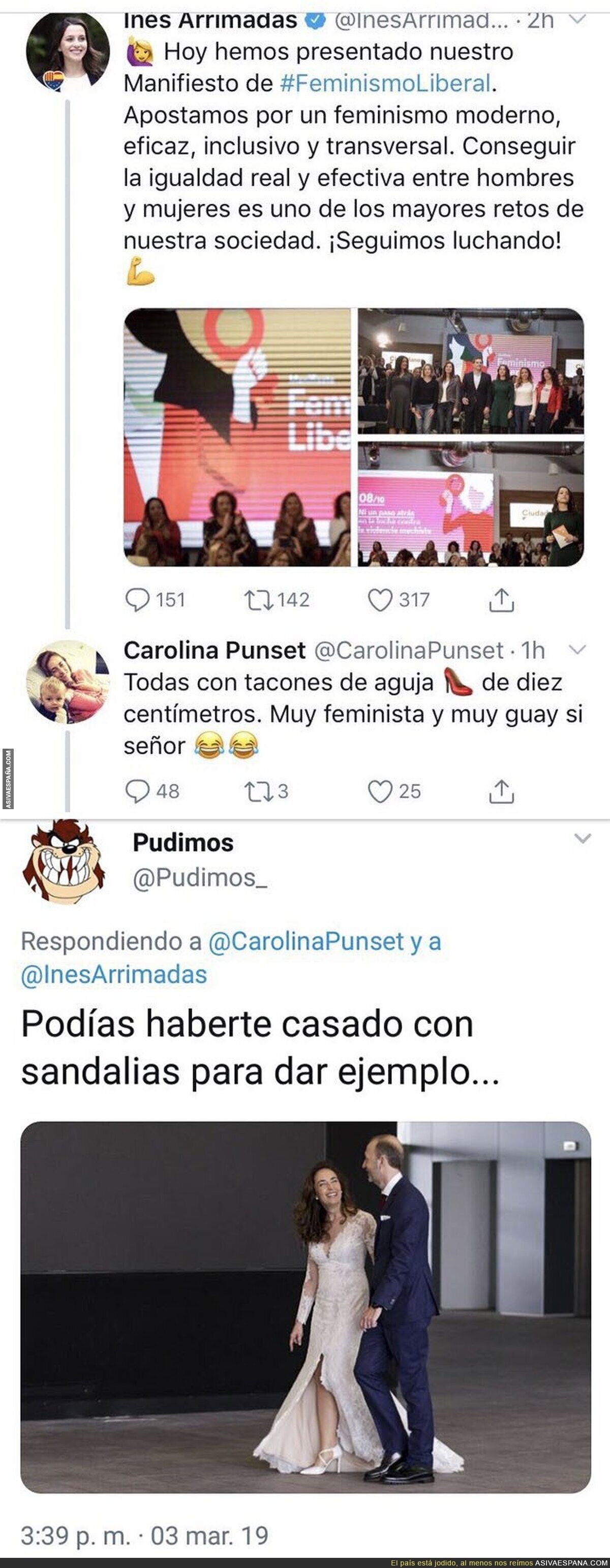 Carolina Punset carga contra Ciudadanos por su feminismo y sale escaldada