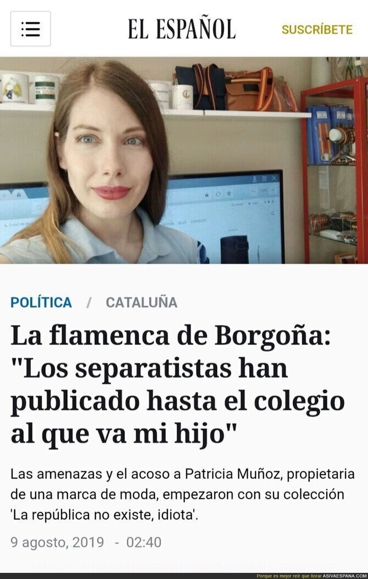 Para las feminazis esto no es machismo ni acoso a mujer