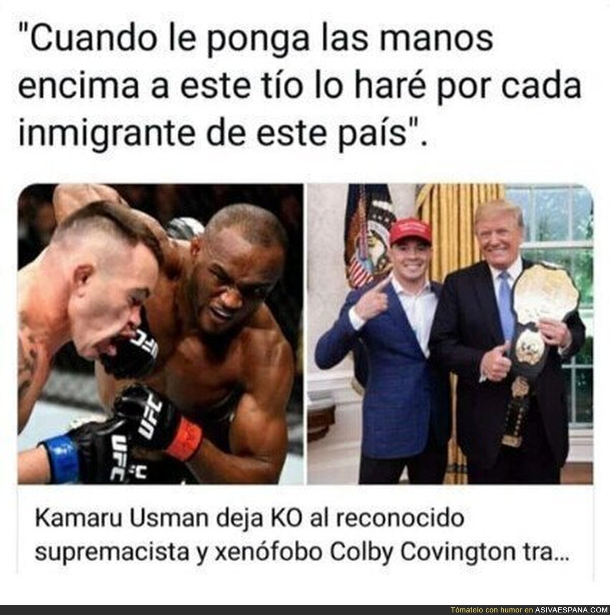 Son KO's que celebramos la gente de bien