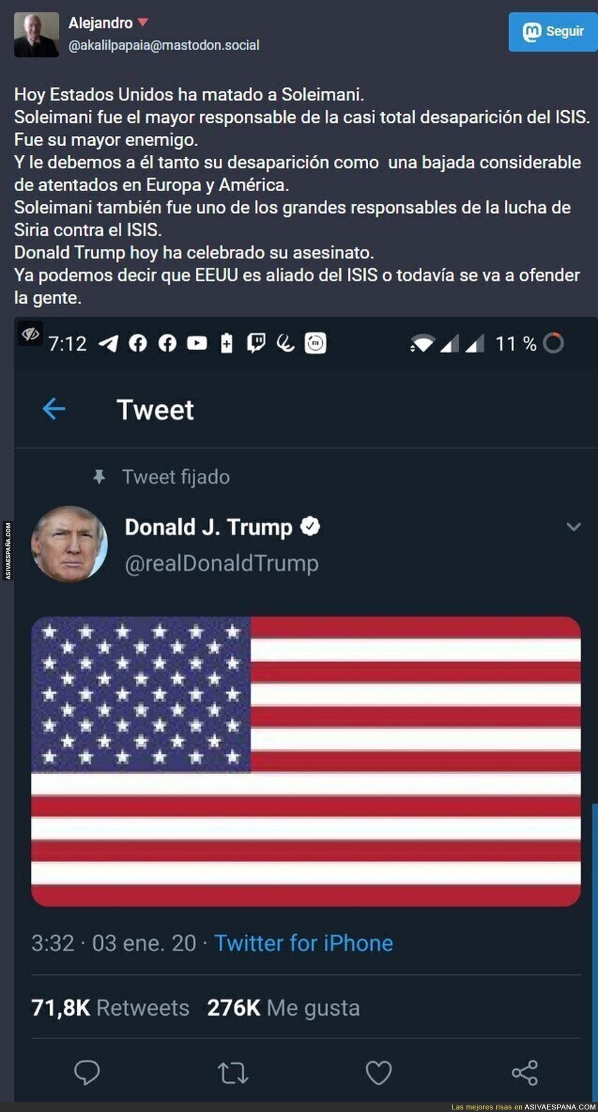 Después te llaman loco por decir que EEUU es aliado del ISIS