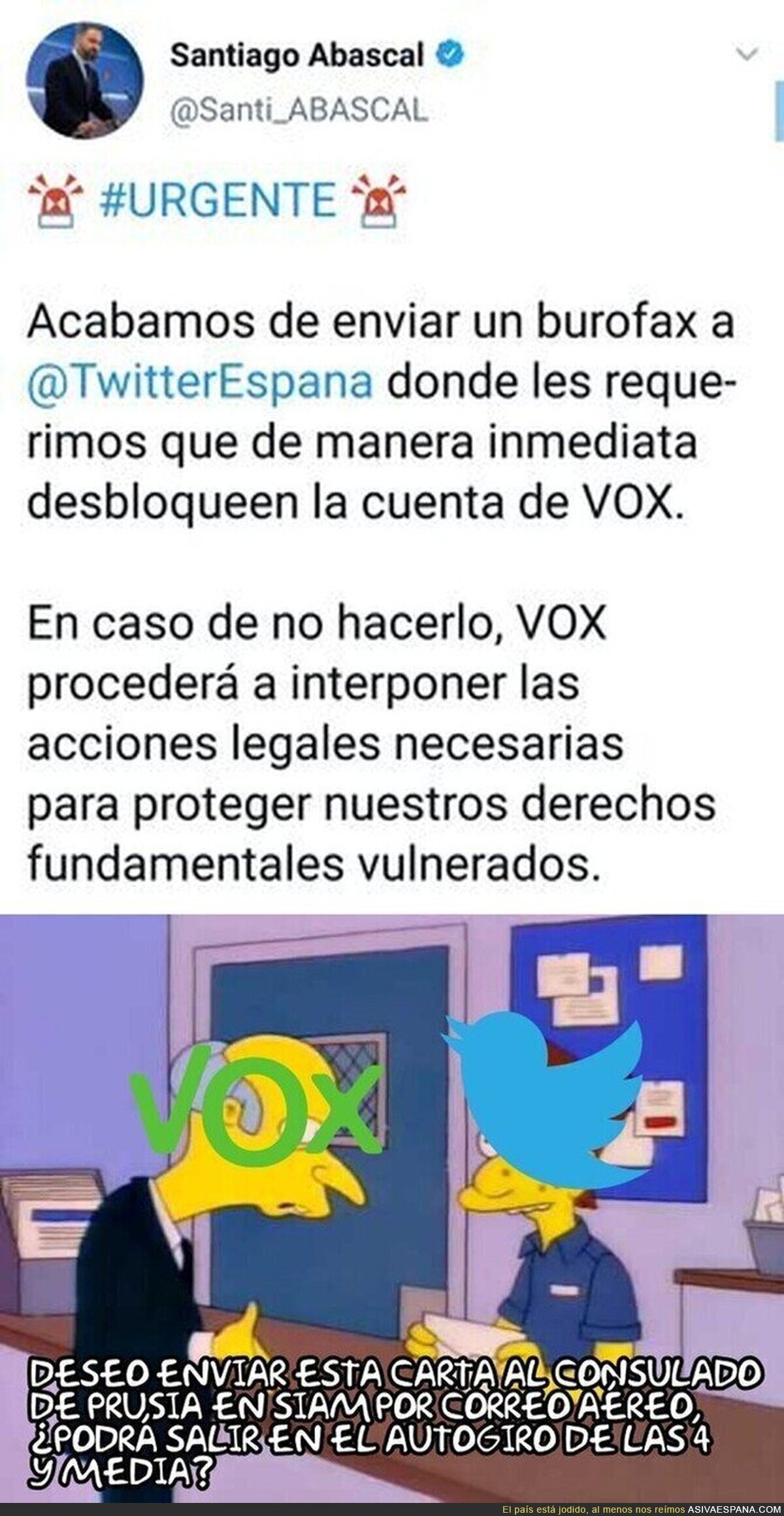 Mientras tanto en VOX siguen llorando