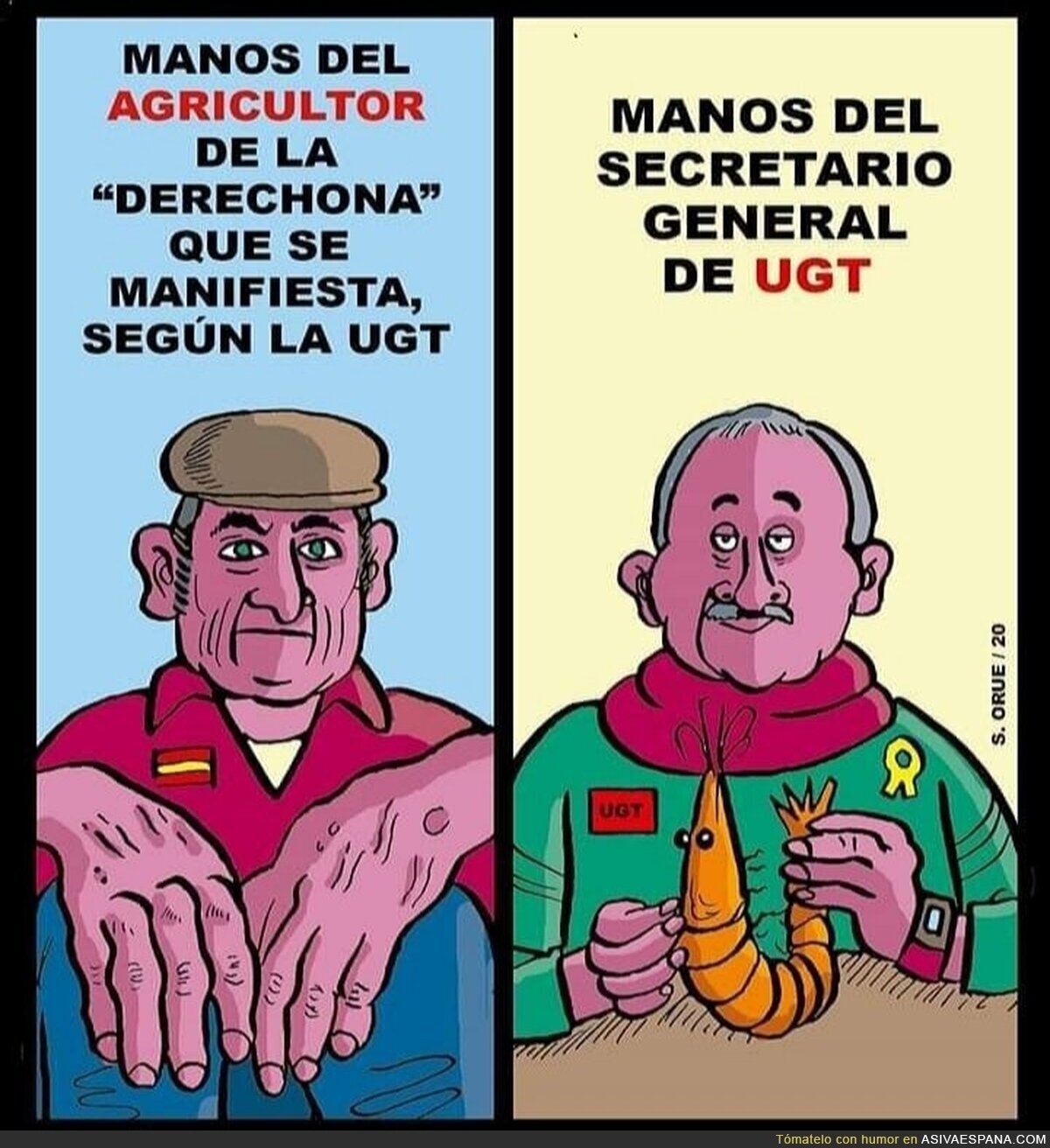 Diferencia entre un currante y un liberado sindical