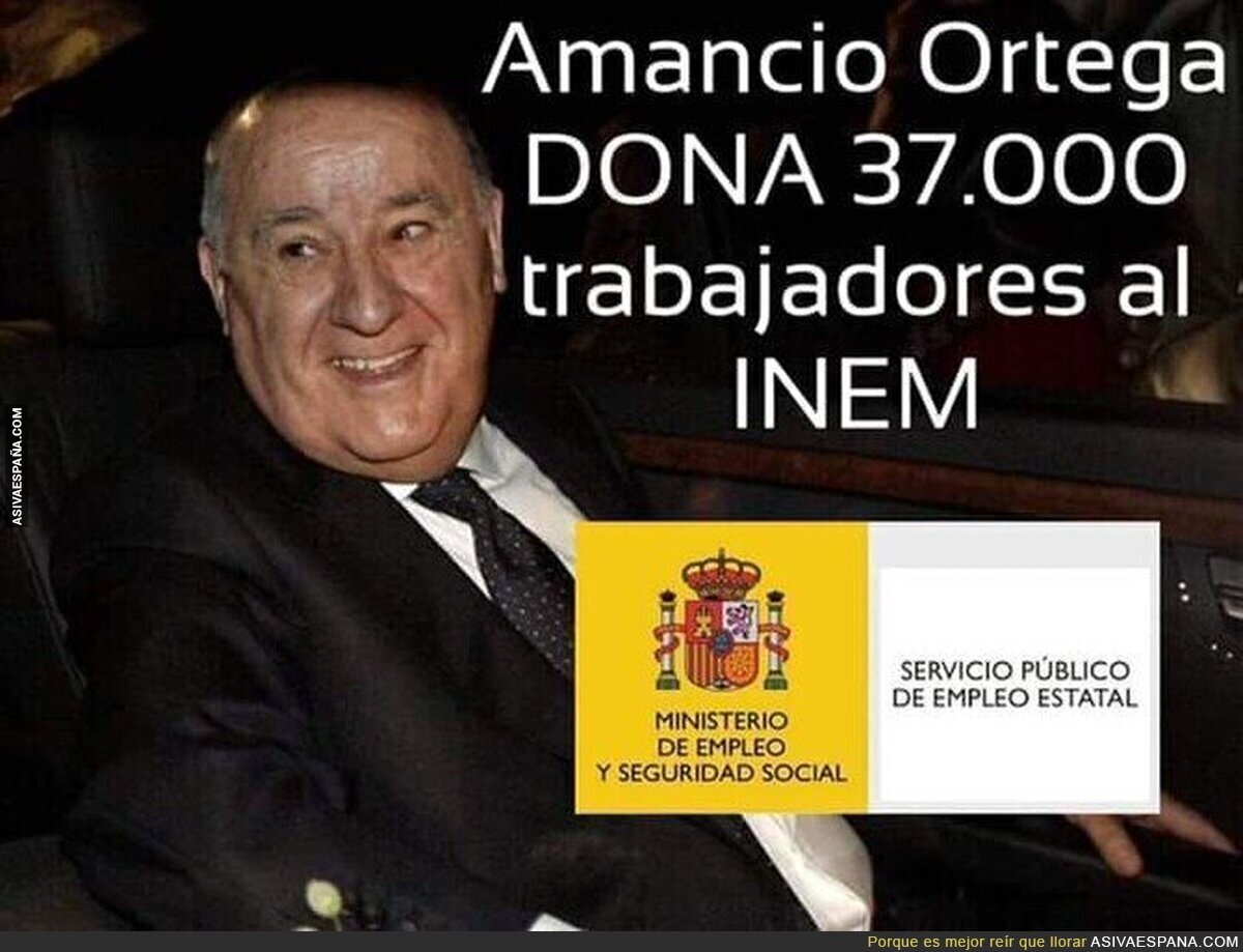 ¡Gracias Amancio Ortega!