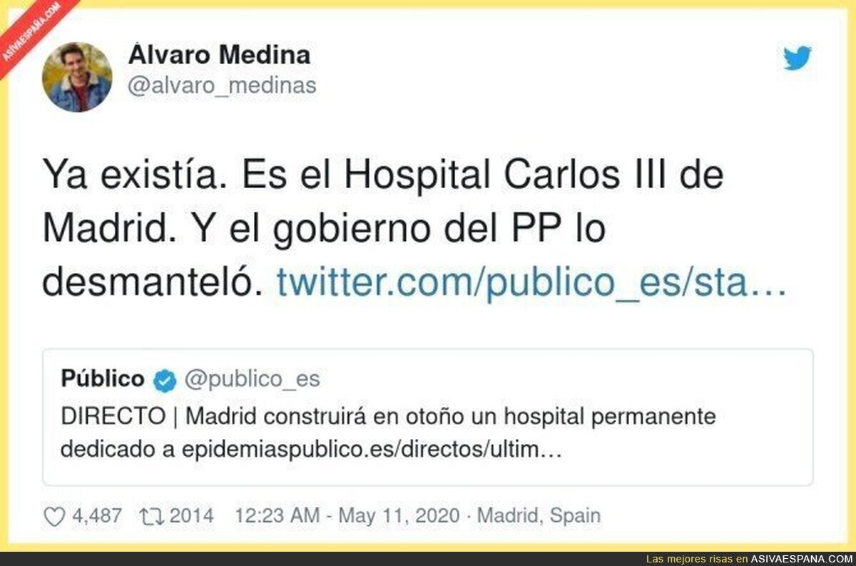 Ahora el PP se preocupa por hacer hospitales