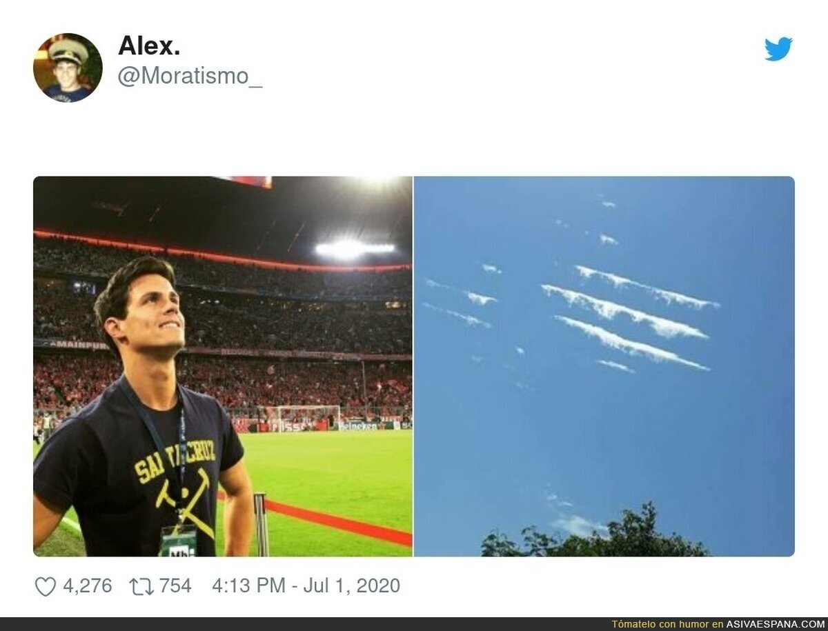 Como le gusta un cielo así...