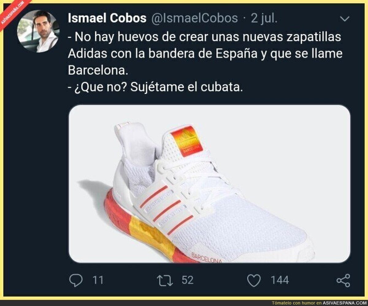 Adidas los tiene muy grandes