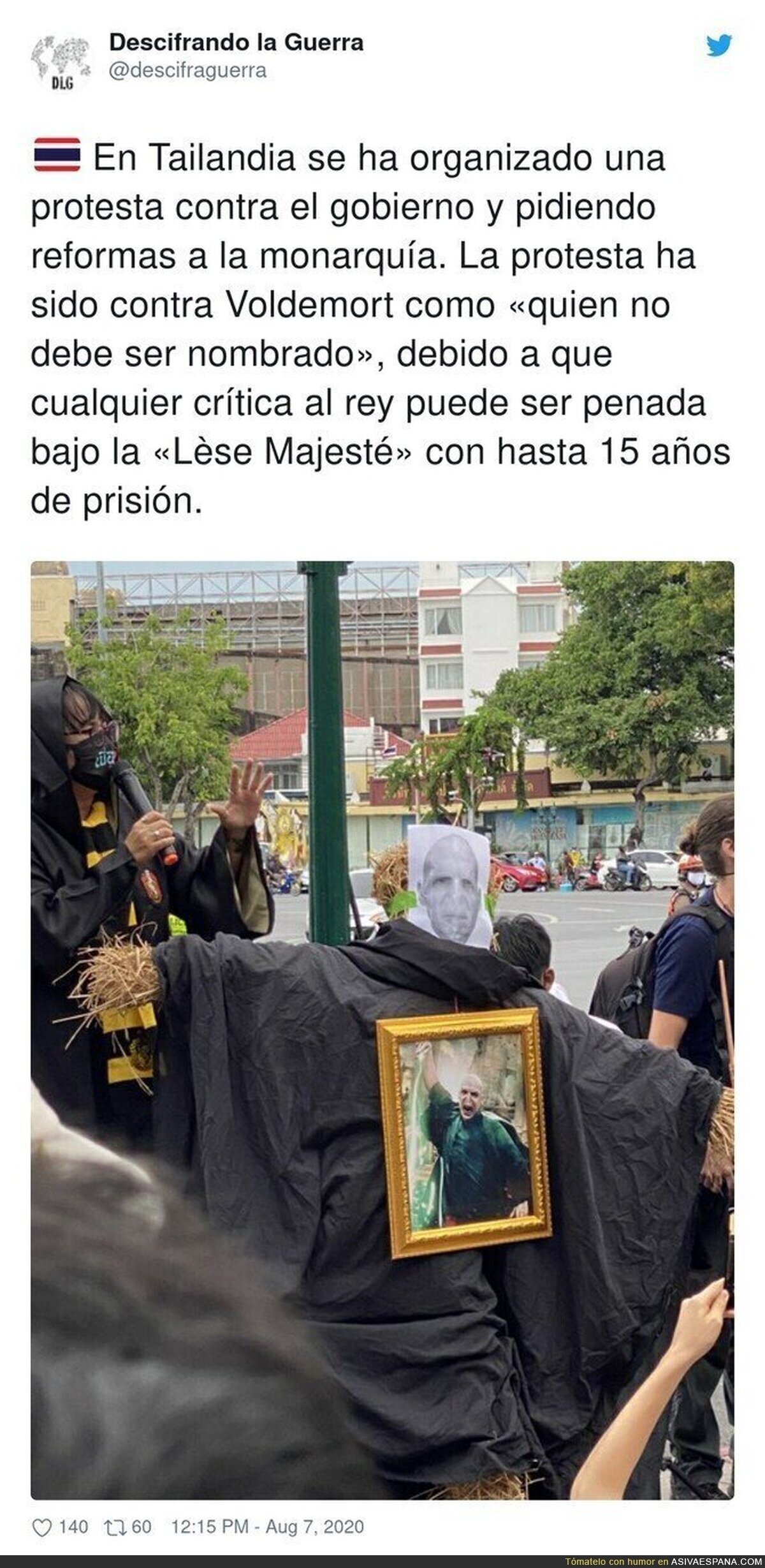 Así se protesta de manera original