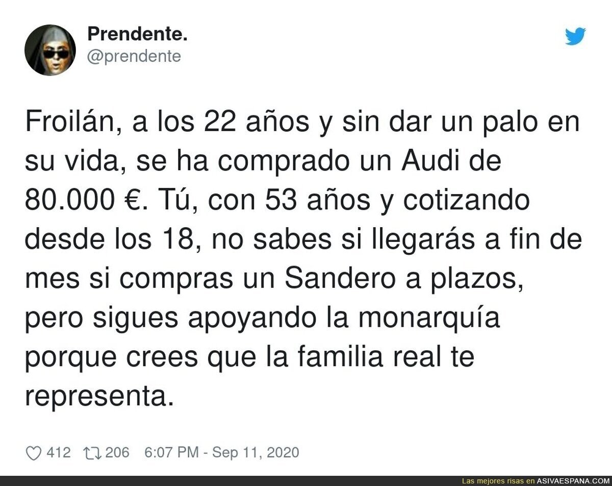 El currela que apoya la monarquía... en fin