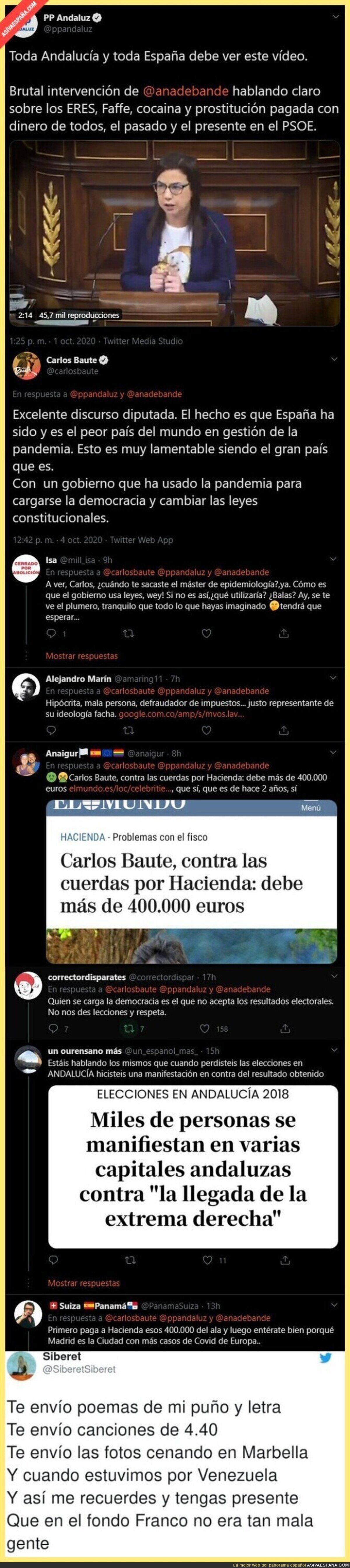 Carlos Baute se posiciona todavía más en España políticamente con este mensaje a una diputada del PP que muchos están criticando