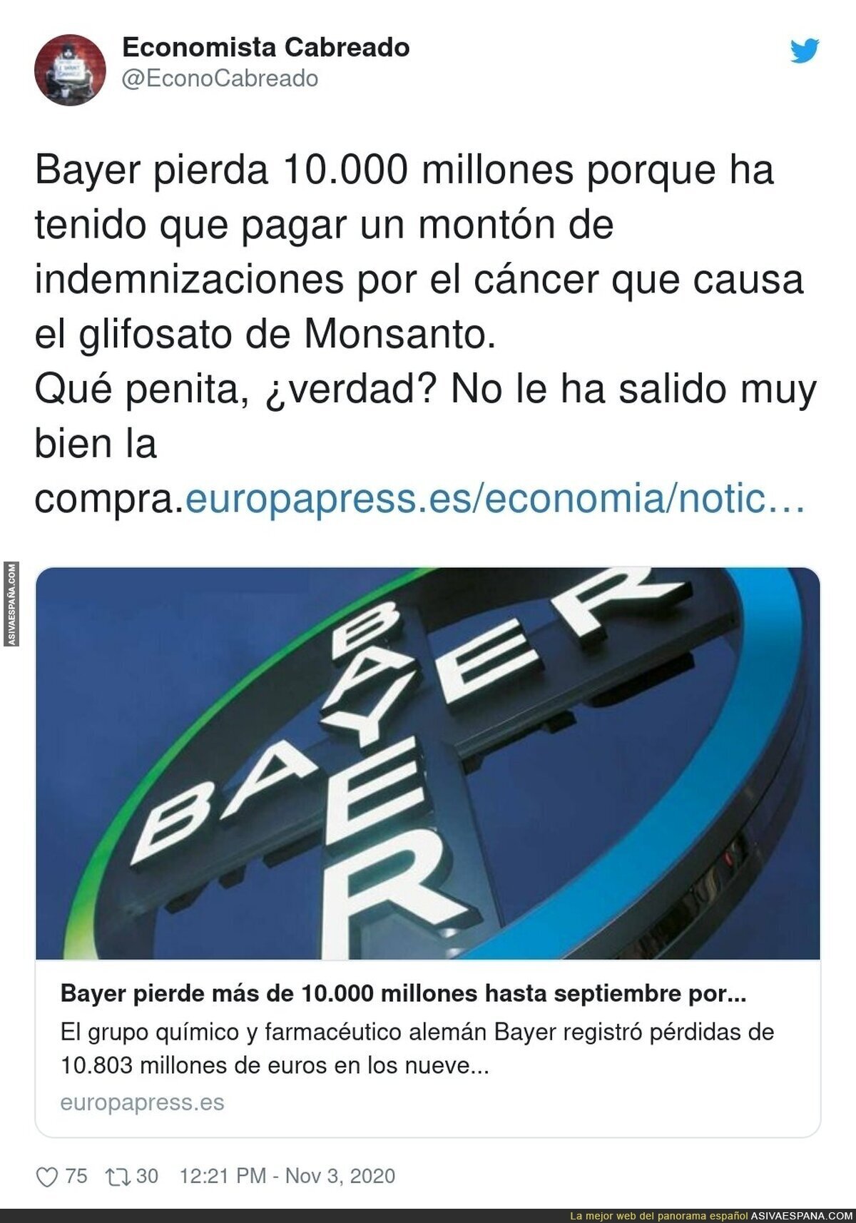 Es el mercado Bayer