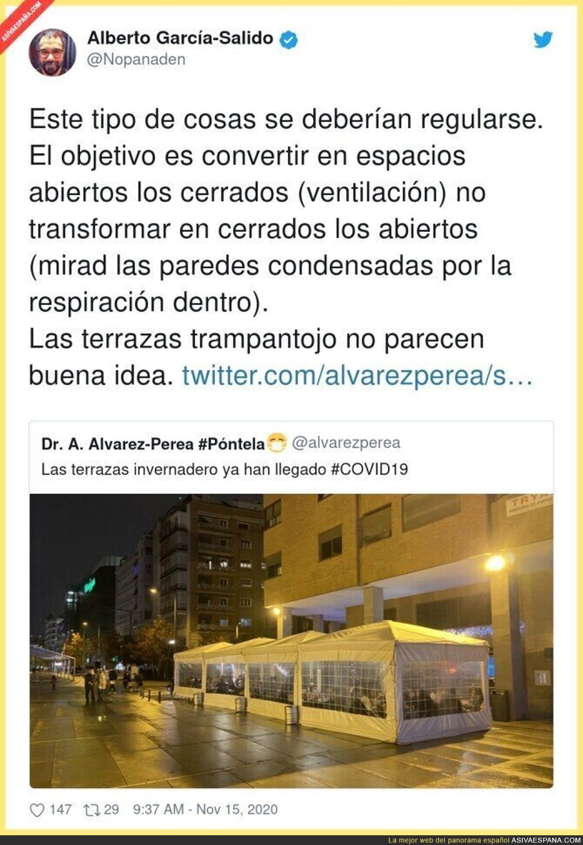 Algunos hosteleros nos quieren llevar a la muerte