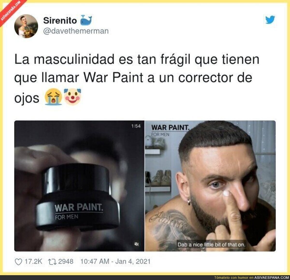 Y para rematar añaden FOR MEN