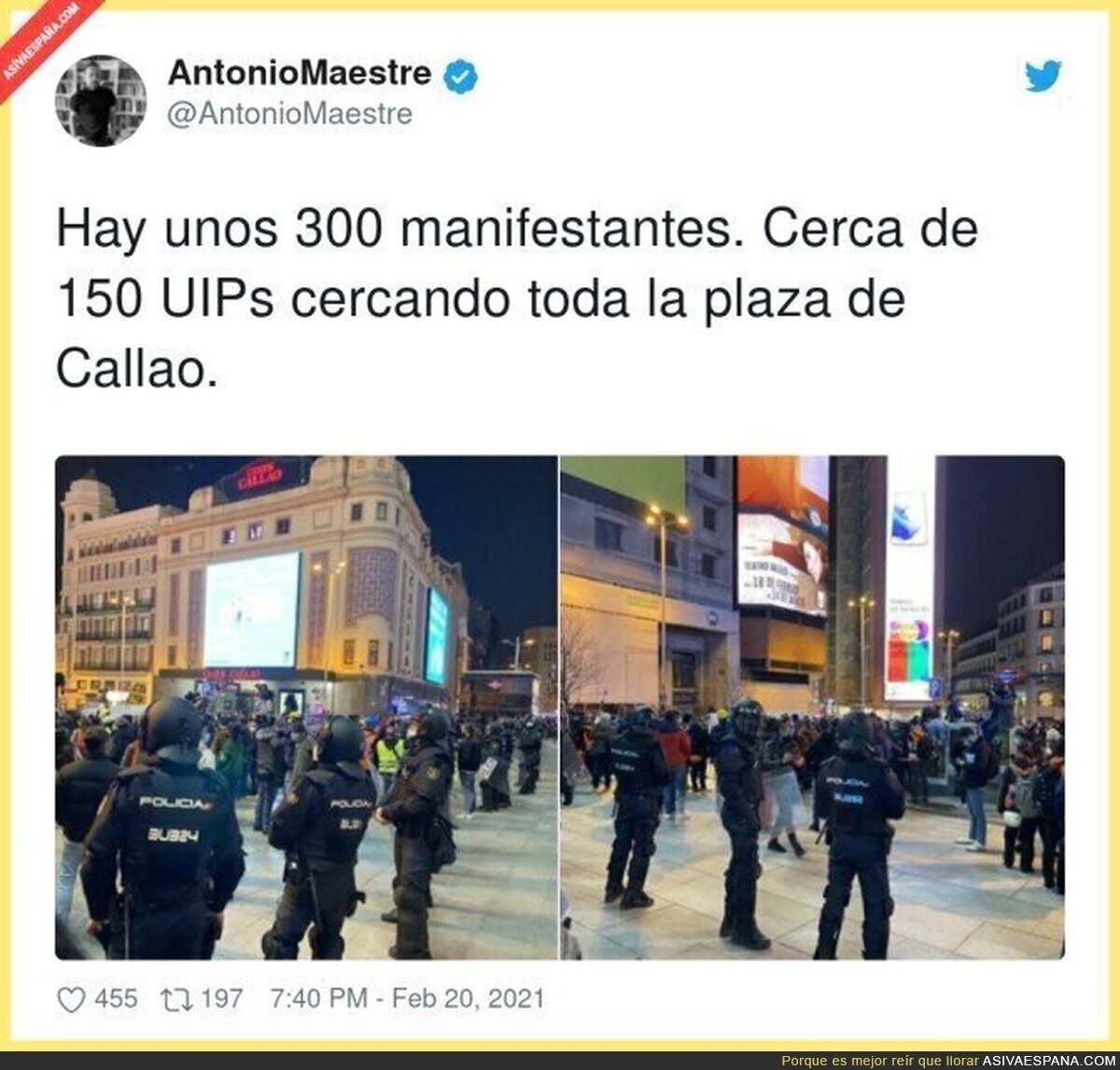 ¿Es necesaria tanta policía?