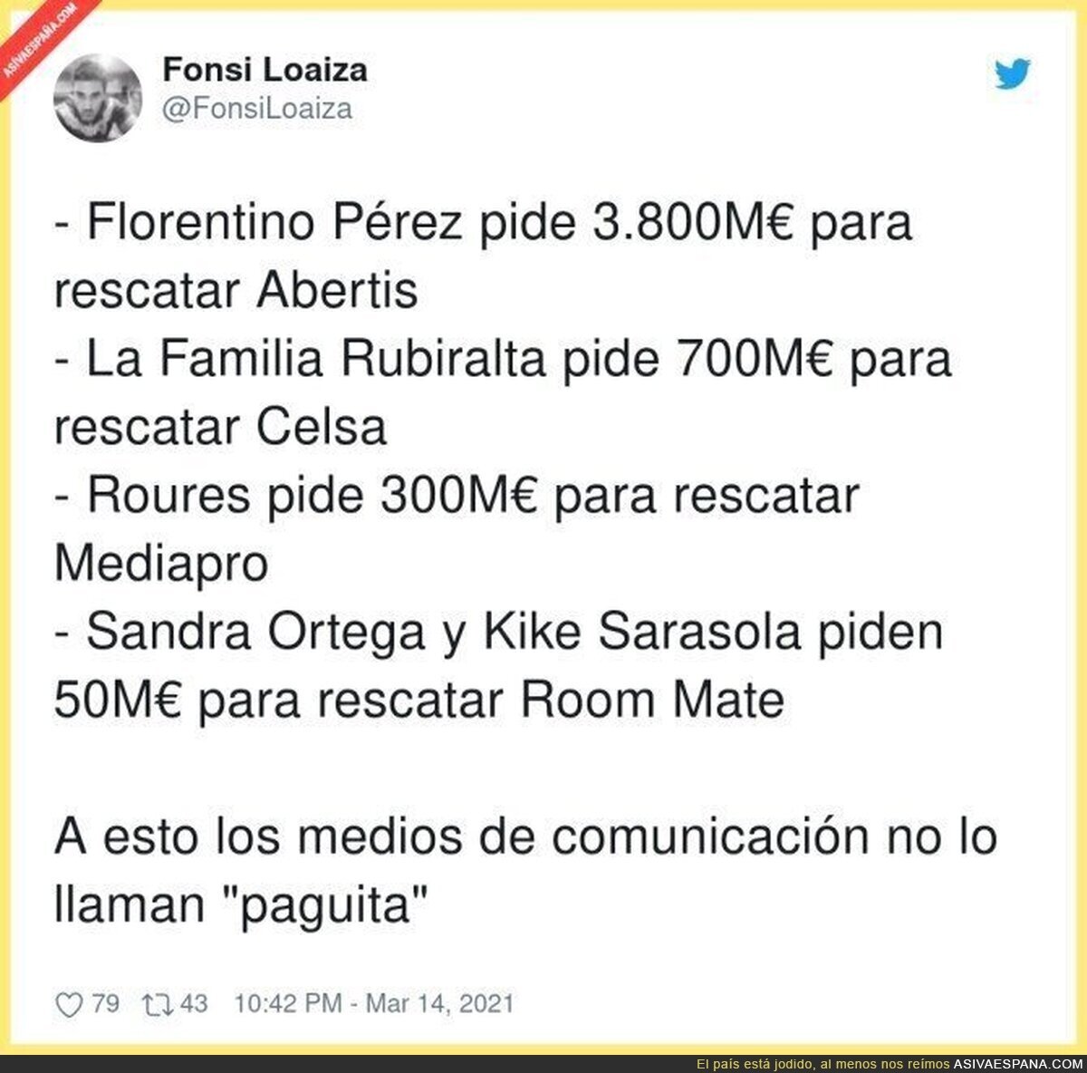 La paguita de los ricos