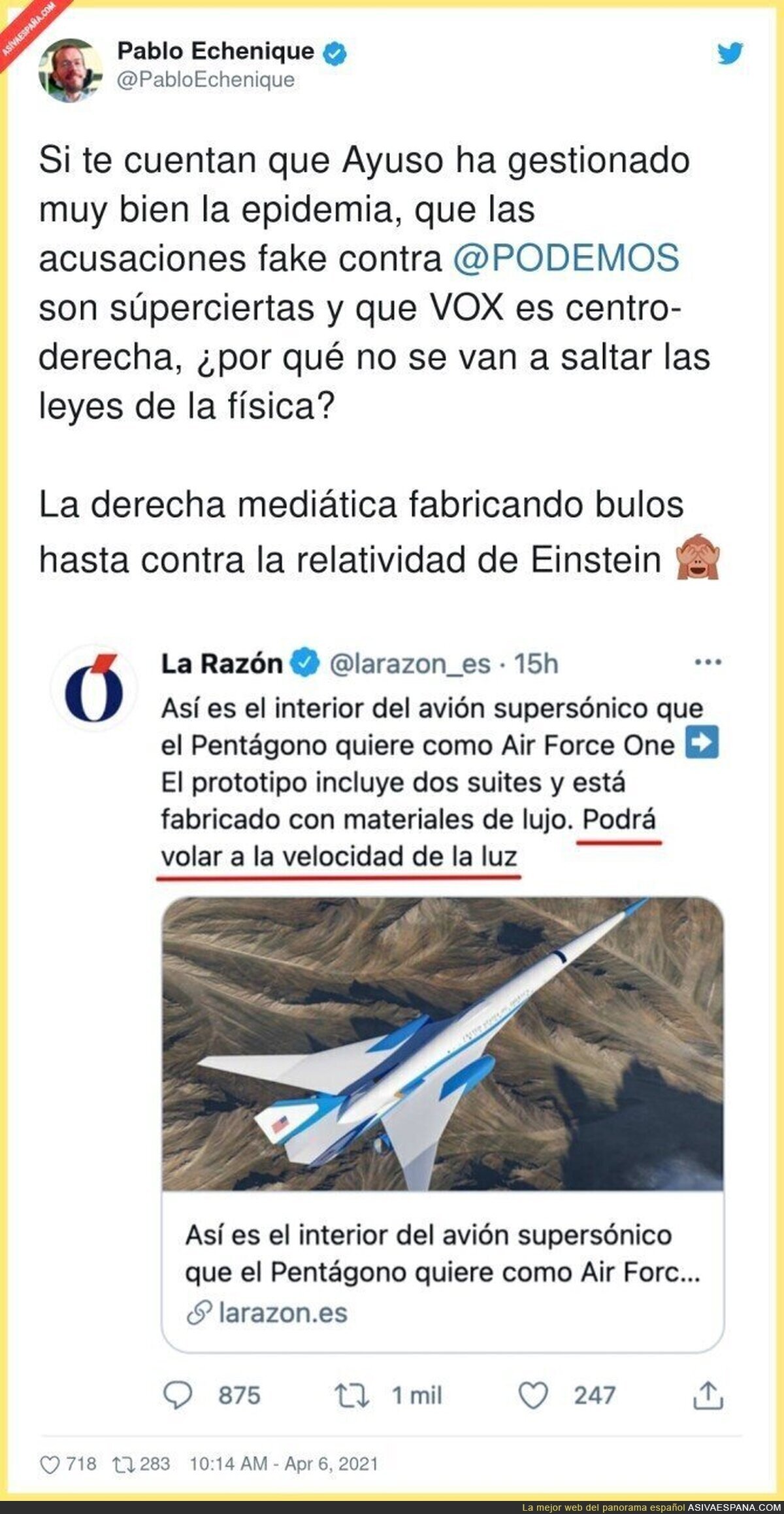 Menudas informaciones da 'La Razón'