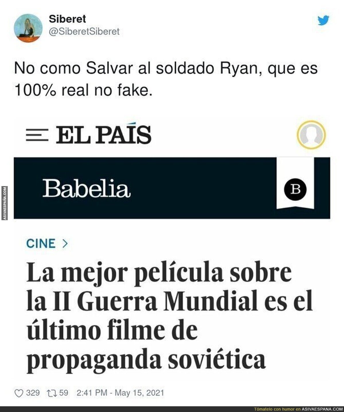 Otra crítica por 'propaganda soviética'